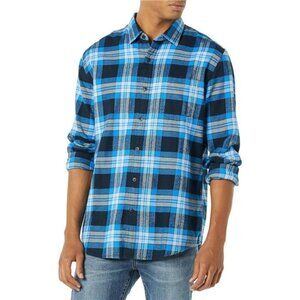 Amazon Essentials Men's Long-Sleeve Flannel Shirt (Available in Big & Tall), XL.